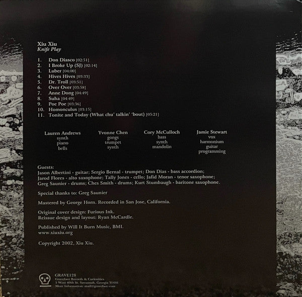 Xiu Xiu : Knife Play (LP, RE, Whi + 7", Single, Cle)
