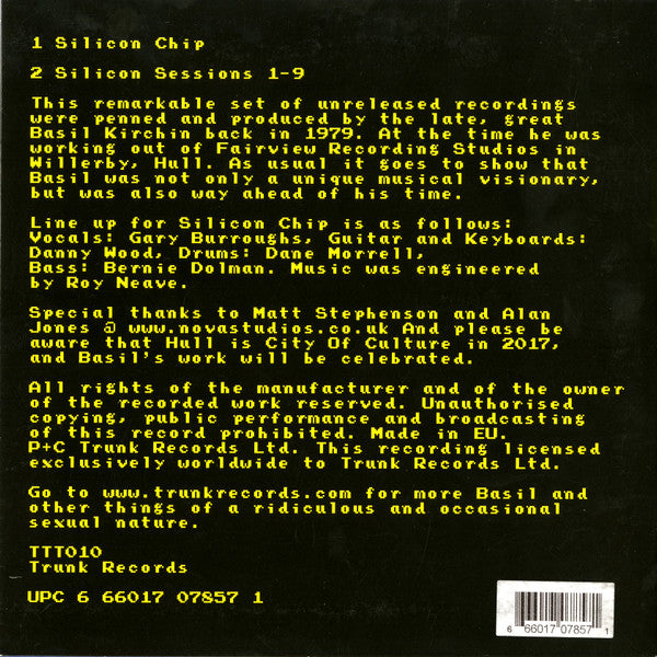 Basil Kirchin : Silicon Chip (7", Single)