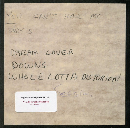 Big Star : Complete Third - Vol. 2: Roughs To Mixes (2xLP, Album)