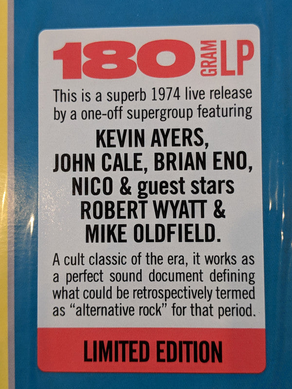Kevin Ayers - John Cale - Eno* - Nico (3) : June 1, 1974 (LP, Album, Ltd, RE, 180)