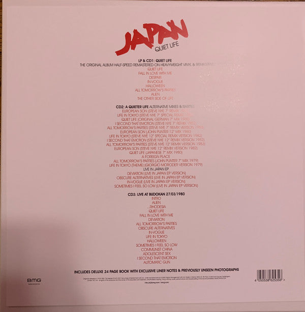 Japan : Quiet Life (Box, Dlx + LP, Album, RE, RM, 180 + CD, Album, RE,)