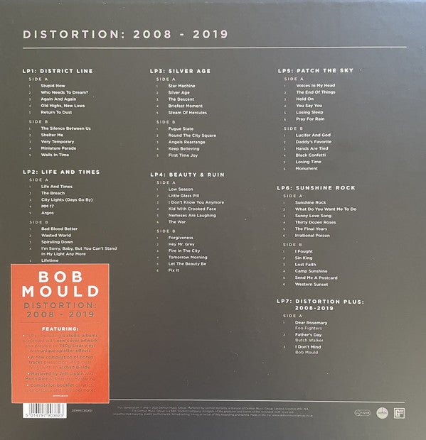 Bob Mould : Distortion: 2008 - 2019 (Box, Comp, Ltd + LP, Album, Cle + LP, Album, Cle +)