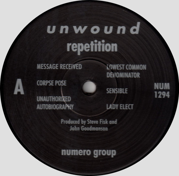 Unwound : Repetition (LP, Album, RE)