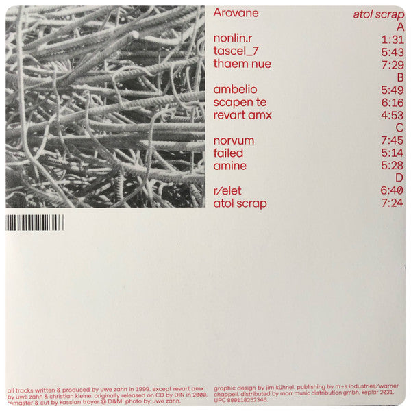 Arovane : Atol Scrap (2xLP, Album, RE, RM)