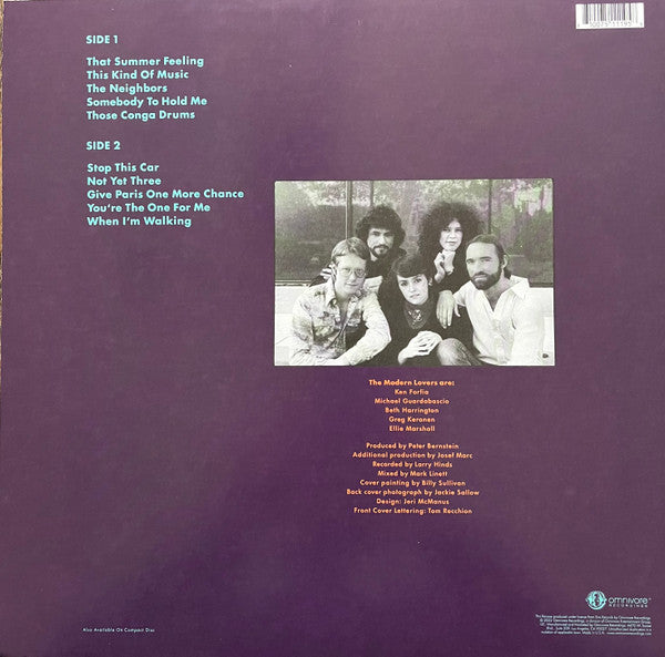 Jonathan Richman & The Modern Lovers : Jonathan Sings! (LP, Album, RSD, Ltd, RE, Pea)