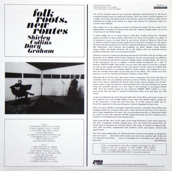 Shirley Collins, Davy Graham : Folk Roots, New Routes (LP, Album, RE)