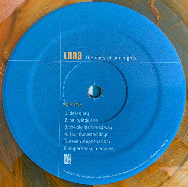Luna (5) : The Days Of Our Nights (LP, Album, RE, Ora)