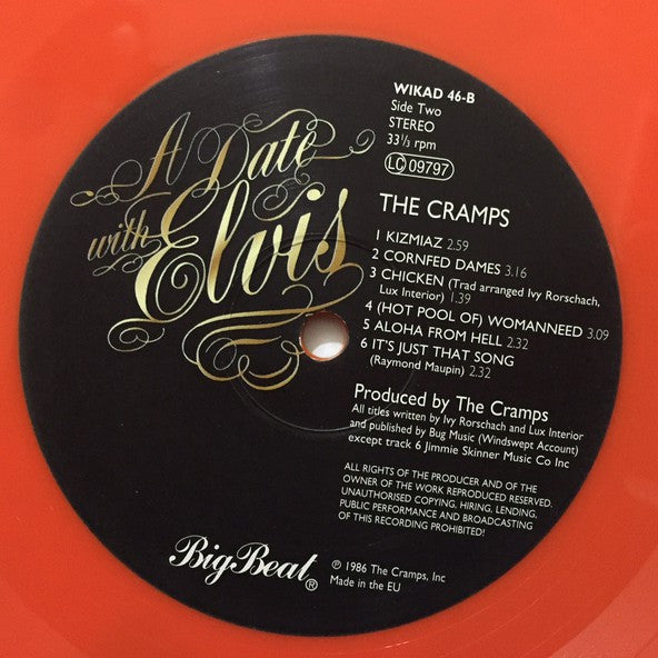 The Cramps : A Date With Elvis (LP, Album, RE, Ora)