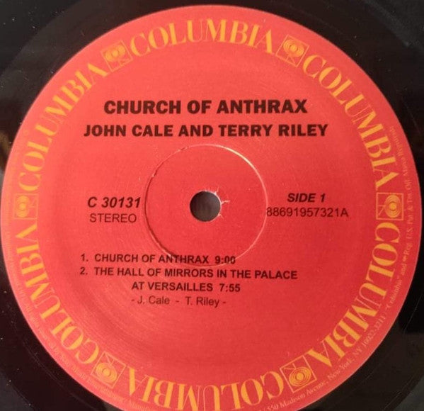 John Cale & Terry Riley : Church Of Anthrax (LP, Album, RE, 180)