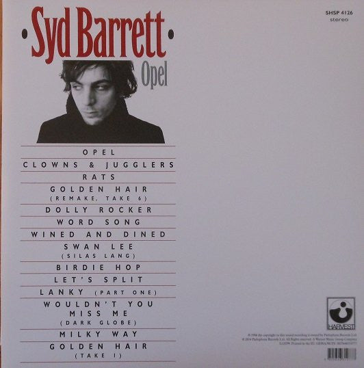 Syd Barrett : Opel (LP, Album, RE, Gat)