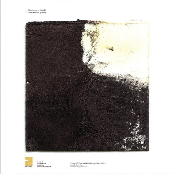 William Basinski & Richard Chartier : Divertissement (LP, Album, Ltd)