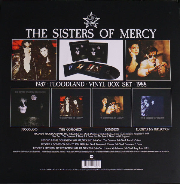 The Sisters Of Mercy : Floodland (LP, Album, RE + 3x12", EP, RE + Box)